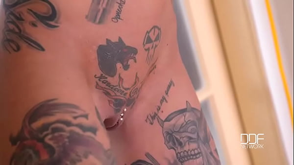 Pierced Pussy Stuffing - Inked Submissive Double Penetrated