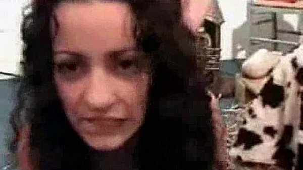 Skinny latina riding hard in bed