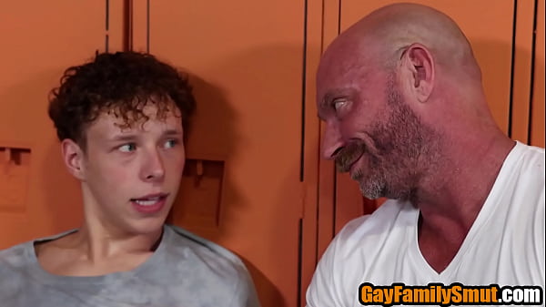 Step dad teaching step son gay sex