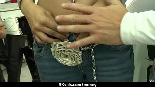 Tight teen fucks a man in front of the camera for cash 29