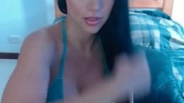 Sweet brunette teen live on webcam  