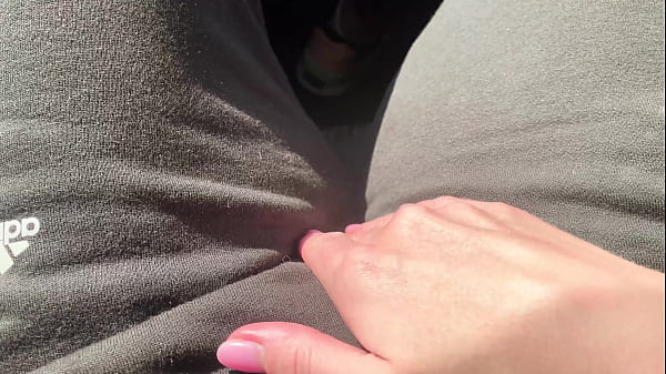 Masturbation in the Car to Pulsating Orgasm