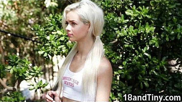 Tight Tiny Teen Cheerleader Rides Cock!