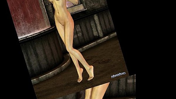 3d CGI Redhead toon with perky Tits