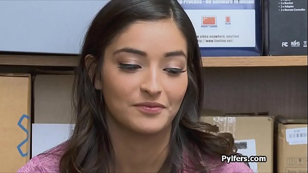 Spicy Latina thief drilled hard at the office