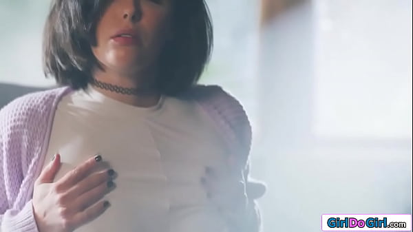 As writer I sometime lose myself in my fantasies.Today a busty ebony awaits me with a strapon.The big tits black babe licks my pussy before fucking me