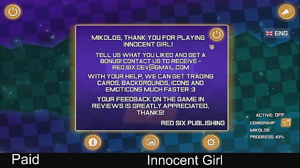 Innocent Girl  p4(Paid steam game) Sexual Content,Nudity,Casual,Puzzle,2D