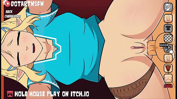 Tight anal for characters bent over and dripping creampie - Hole House  