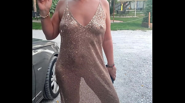 Ariela Rider public trasparent dres