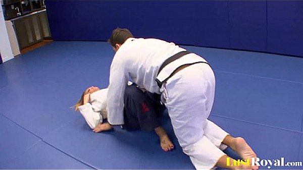 Sexy Megan Fenox seduces her wrestling coach