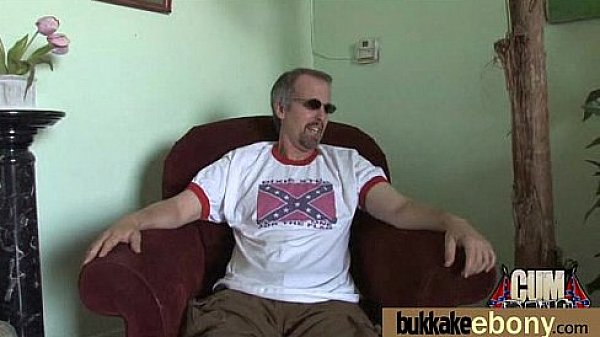 Hot ebony bukkake gangbang 7