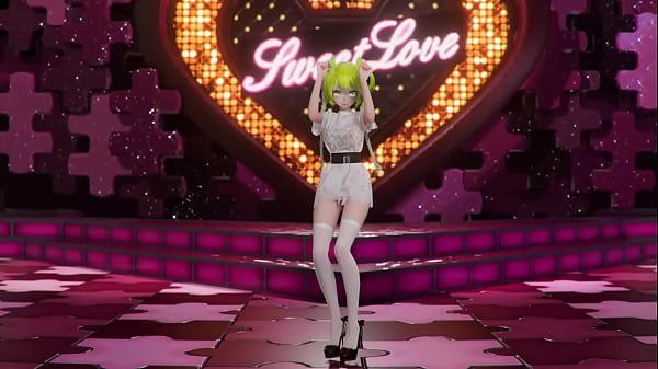 Hatsune Miku Shake It Hentai Vocaloid Undressing Dance Tatto White Socks Mmd 3D Blonde Hair (CLIP)