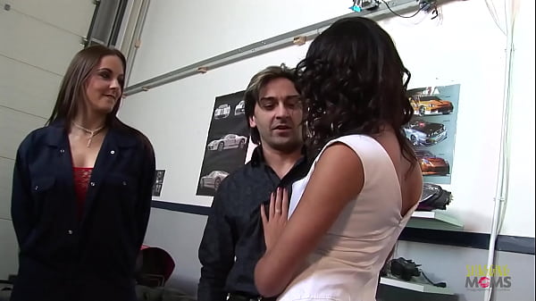 The amount of anal sex this brunette milf is getting is truly incredible. She barely notices that a guy is drilling her tight ass. She is too busy gulping down on another guys dick. She is special.