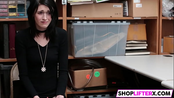 Skinny Shoplifter Gets Drilled