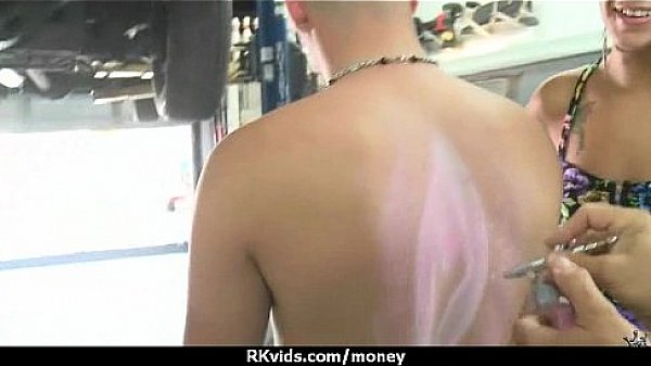 Sexy teen nails her butt on hard dick for cash 26