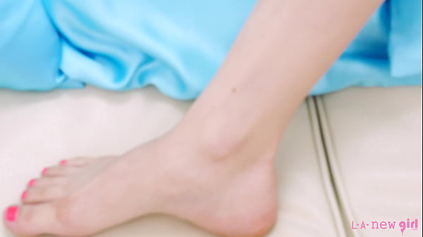 Cute Brunette caress her body  