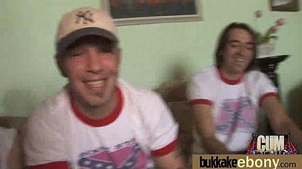 Ebony Babe Sucks Group Of White Guys 3