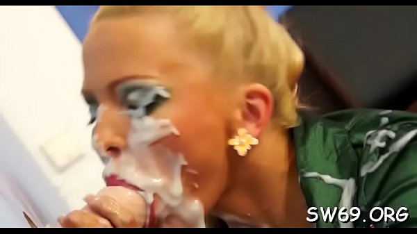 Perverted whore covered in slime  