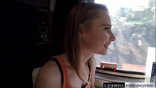 Catarina gets her teen Russian pussy plowed on a speeding train  
