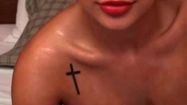 Busty blonde teen toying on webcam