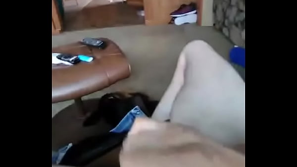 Jacking off hung white fuck