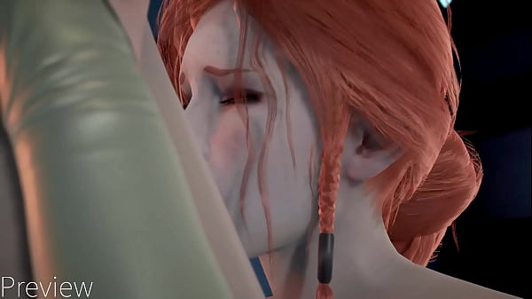 Hentai l 3D sex with Triss l Big boobs l Big Dick 