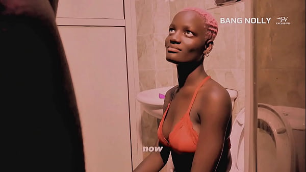 Black Ebony Princess couldn't resist her Stepcousin's for the first time they met in the bathroom