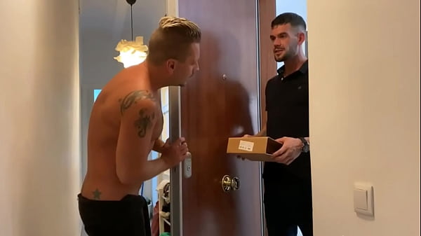 Hot Delivery Guy fucked me bareback Huge facial cumshot 