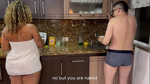 My beautiful MILF stepmother wants me to fuck her big Ebony ass, Latina rides a huge cock