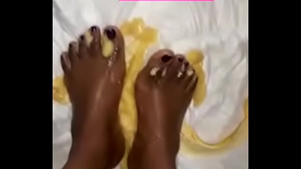 Crushing with my ebony toes and soles
