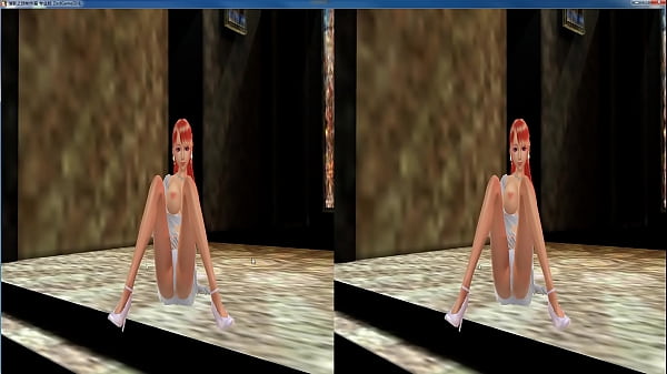 VR girl  3D  