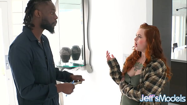 Curvy Redhead Adora Bell Seduces a Black Stud