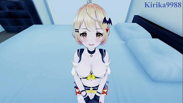 Yozora Mel and Uruha Rushia intense sex. - Hololive VTuber POV Hentai