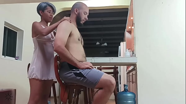 I'm going to fuck my stepbrother again, I can't continue taking care of him, I love having his cock inside me, what a rich load of semen - Porn in Spanish.