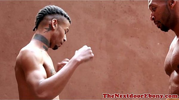 Ebony muscle assfucking before cumshot 