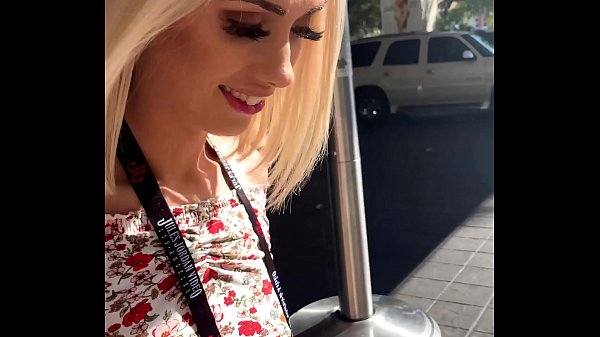 Young Blonde Babe Sky Pierce Public Fuck after Flashing Her Vagina To Others POV 