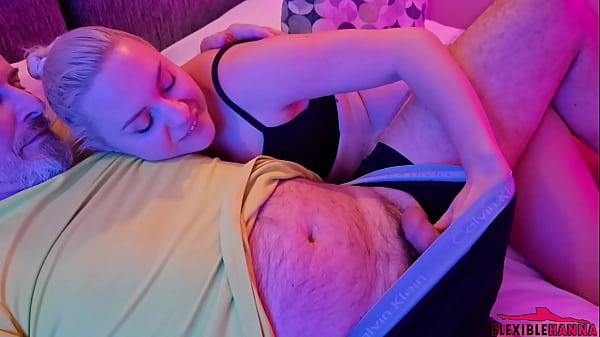 Real Old Grandpa Gets a Present from Horny Granddaughter