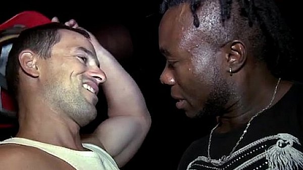 Interracial european pounding with construction electrician