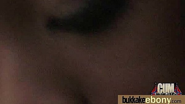 Interracial bukkake sex with black porn star 5