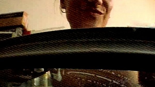 Sexy naked babes washing a car naked