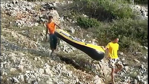 Twinks With Uncut Cocks Fucking Anal Hardcore On a Rubber Duck