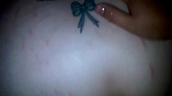 Tearing her a new one.