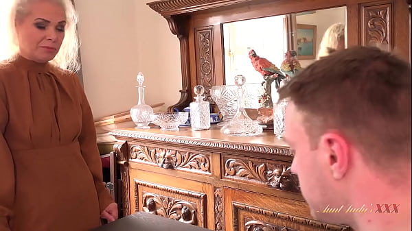 Mature British MILF Stepmom Francesca Catches her Naughty Stepson Masturbating 