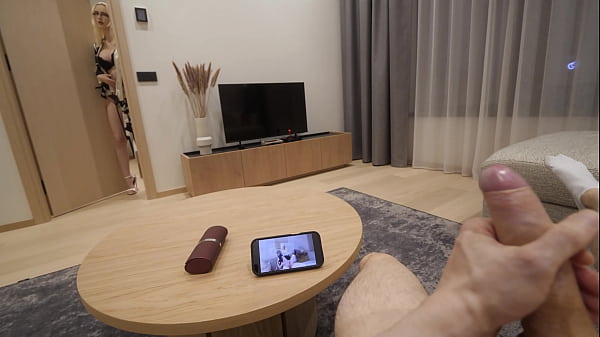 Horny StepMom Catches Stepson Masturbating, Helps To Cum