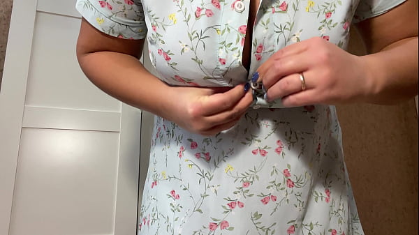 Sexy busty girlfriend has fun with her pussy before sex