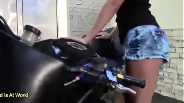 Nikky Masterbates On A Motorcycle