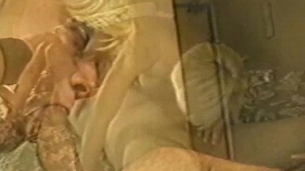 Threesome  mature blonde bitch  