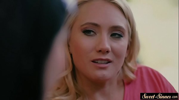 Stepdaughter and stepmom banged in threeway