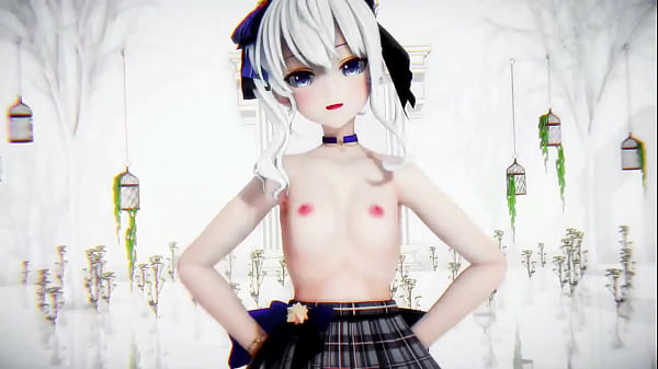 Hoshimachi Suisei Undress Dance Hololive Hentai Vtuber Rabbit Hole Song MMD 3D White Hair (CLIP)