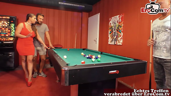 German big boobs amateur milf seduced for threesome MMF  